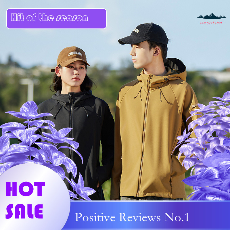 Ddmyoutdoor Outdoor Soft Shell Autumn Winter Men S Windproof Waterproof Warm Women S With Thick Fleece And Single Layer Jacket For Couples Jackets