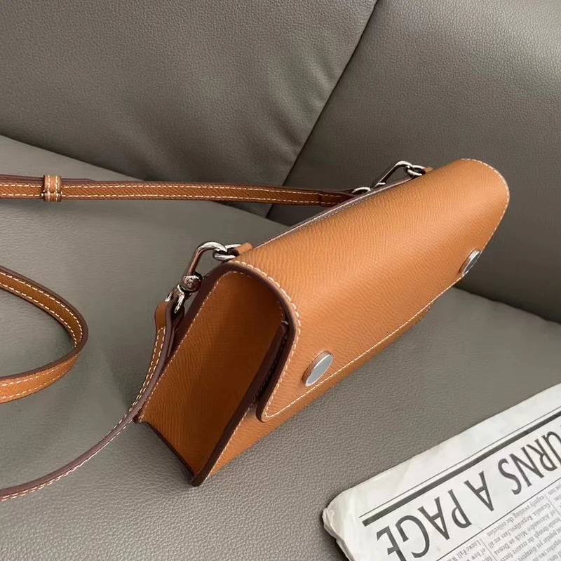 Genuine Leather Box Clutch Bags For Women Handbags Purses In First Layer Cowhide Button Mini Shoulder 250221