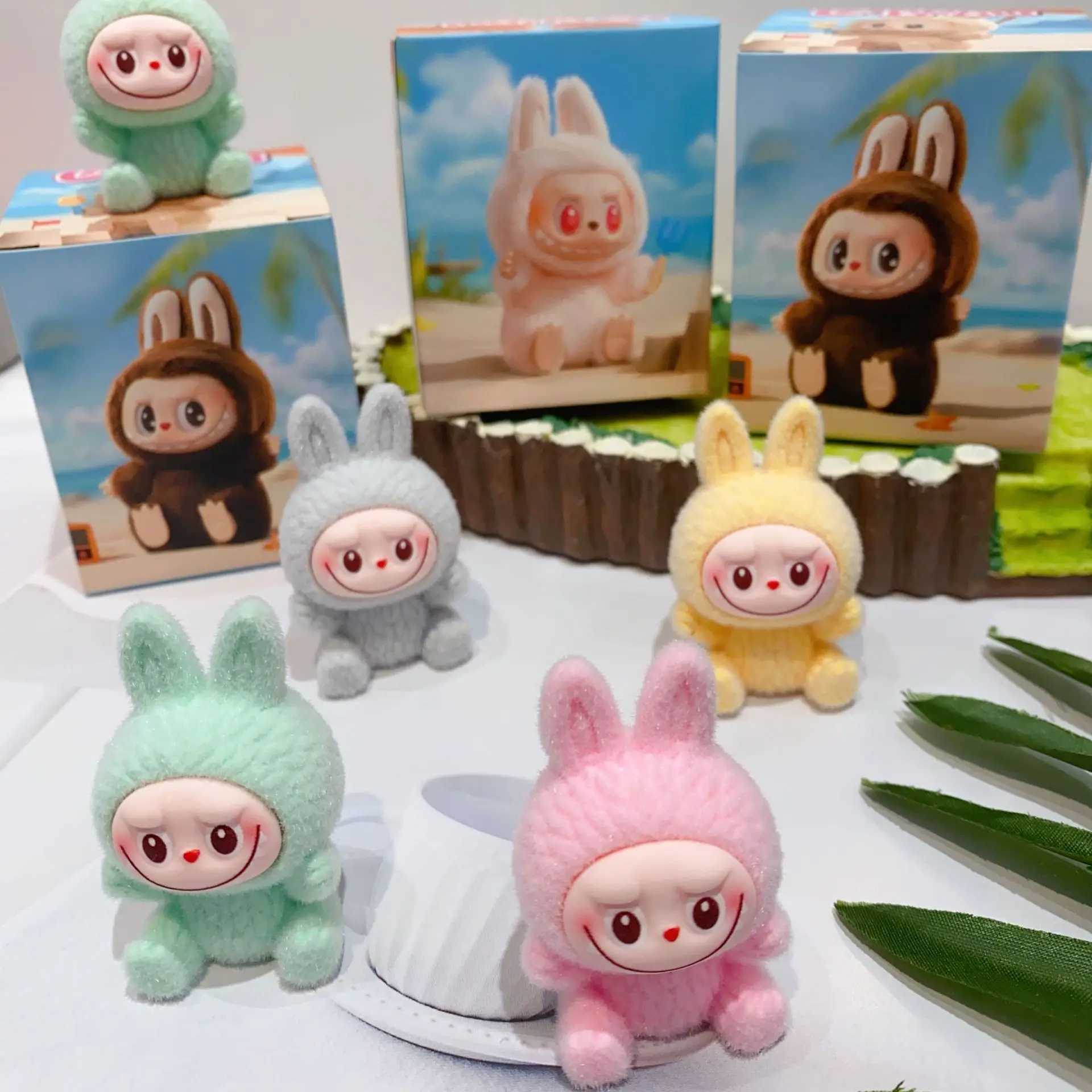 New Labubu Mystery Box Cartoon Plush Handmade Blind Box High Value Mini Cute Doll Desktop Decoration Model Childrens Gift T250222