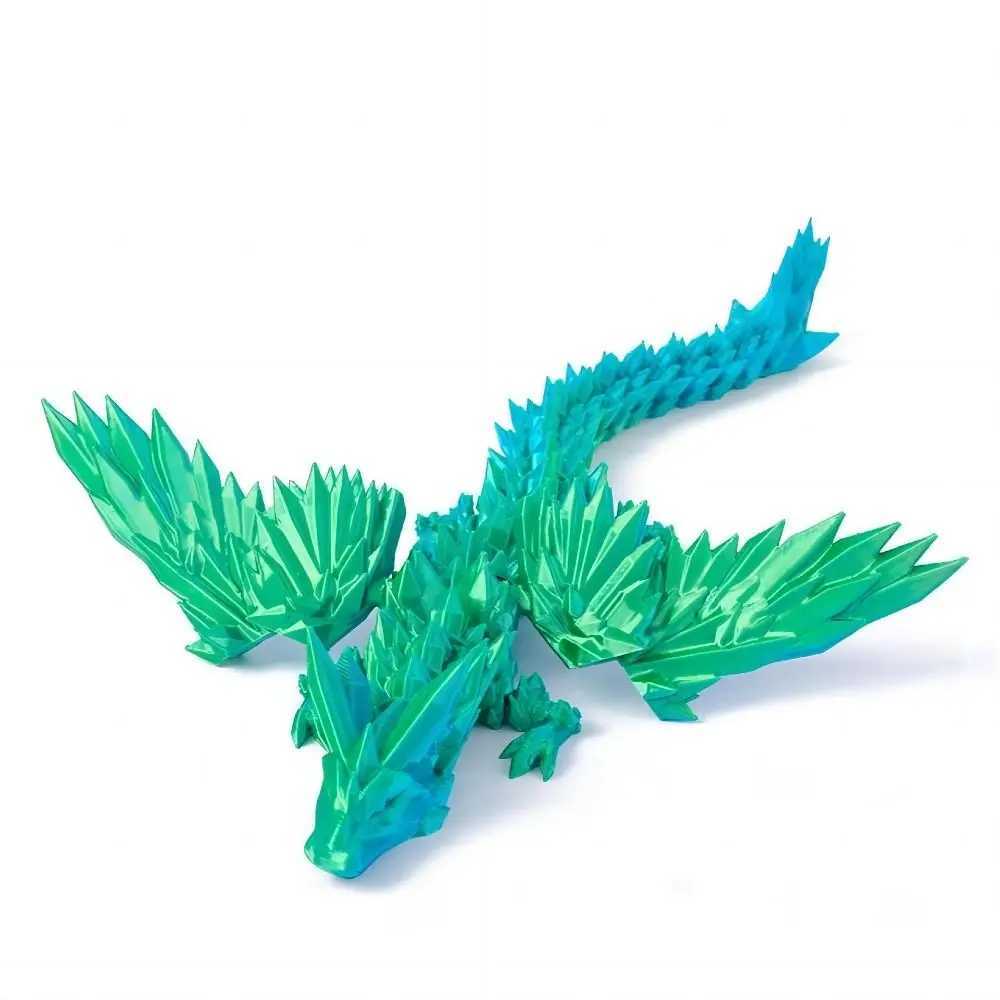 3D Restic Dragon Statue Rotatable Articulated For Landscaping Decoration Printed Figures Animals Kid Gifts Free shipping
