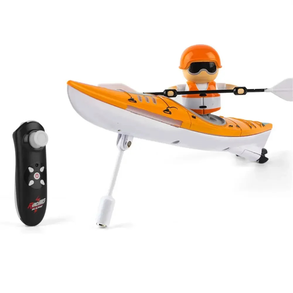 HC 810 RTR 2.4G RC Boat Colorful Paddle Remote Control Rowing LED Lights 360 Driving Dual Modes Waterproof Ship Underwater 250222