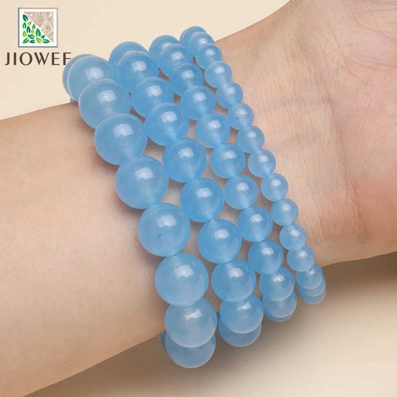 Light Blue Quartzite Bracelets Homme Quartz Lava Tiger Eye Bracelet Made of Natural Stone Jewelry for Women Gifts 6/8/10/12mm W250221