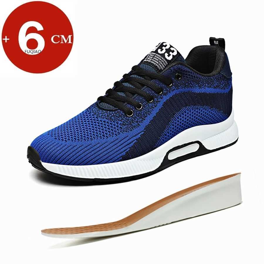 Soft Breathable Elevator Fashion Height Increase for Men Sneakers Casual NEW top Lift Sport Shoes Sole+Insole 6CM Taller Man Z250221