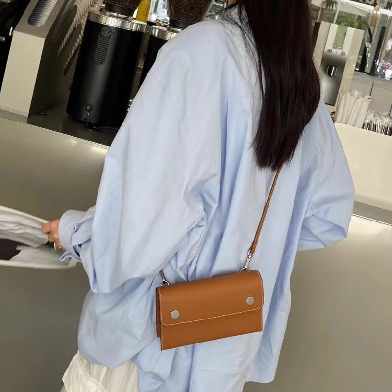 Genuine Leather Box Clutch Bags For Women Handbags Purses In First Layer Cowhide Button Mini Shoulder 250221