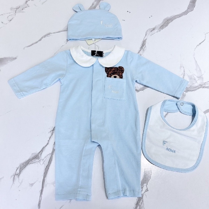 Baby newborn romper Baby girl Designer newborn set Alphabet Print Clothing Crawl suit romper Children's three-piece set size 52cm-80cm A10