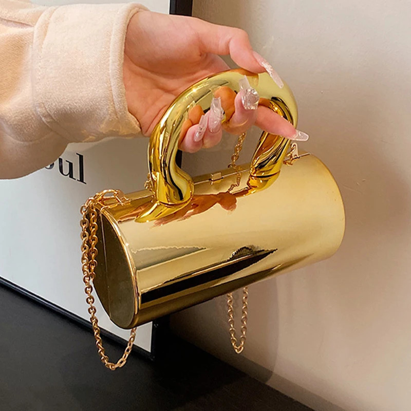 YYW Laser Acrylic Box Evening Bags Trend Mini WomenS Banquet Party Clutch Handbag with Top Handle Shoulder Messenger Bags 250221