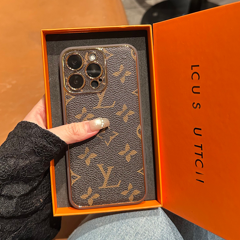 Designer Fashion Phone Cases For iPhone 16 Pro max 15 14 13 12 Pro Max 16Pro 15Pro 17 18 classic brand flower anti drop electroplate protective Cover Luxury Mobile Shell