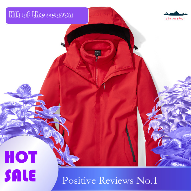 Ddmyoutdoor Winter Outdoor Sprint Men S And Women S Three In One Or Two Couple Mountaineering Sports Warm Coat Team Jackets