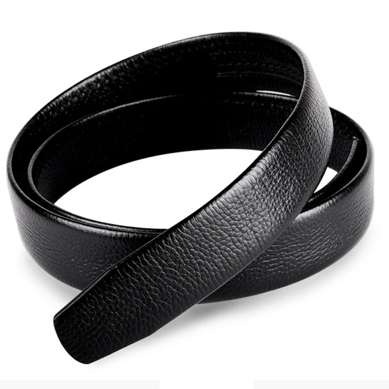 No Buckle 35cm Wide Genuine Leather Automatic Belt Body Strap Without Belts Men Good Quality 140 150 160cm 250213