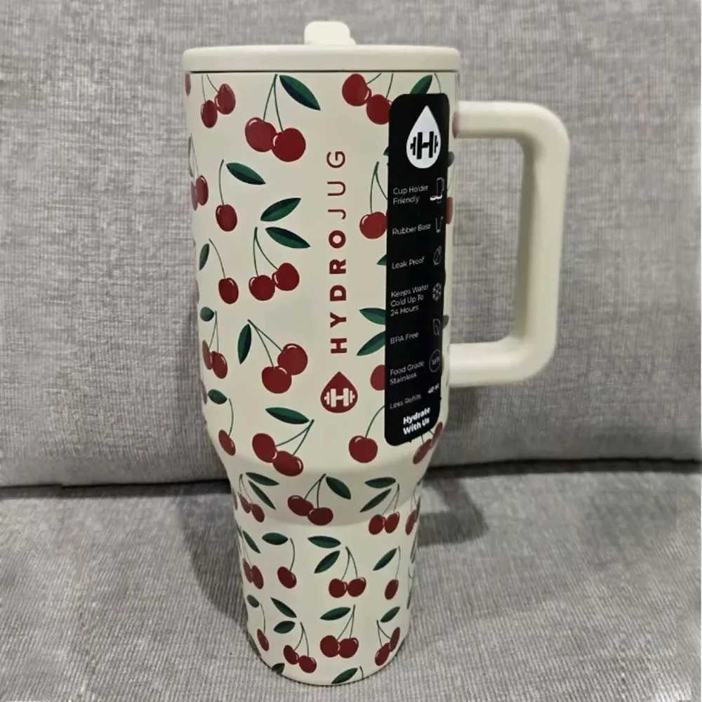 HydroJug 32oz with Handle Flip Straw BPA- Travel Leak Resistant Car Cup Stainless Steel Water Bottle hydro jug Y250221