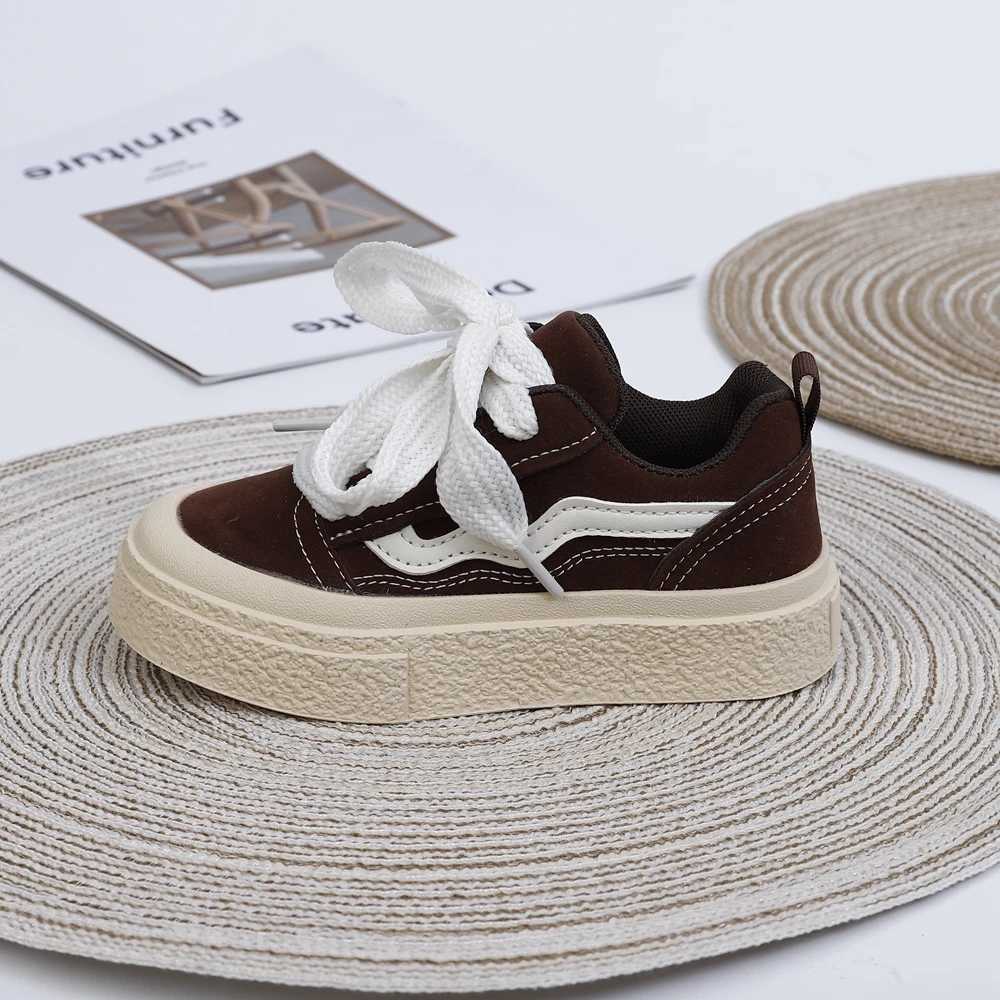 2025 New Boys Girls Canvas Shoes Autumn Childrens School Performance Shoes Babys Children Biscuit Bottom Breathable Kids Shoes M250221