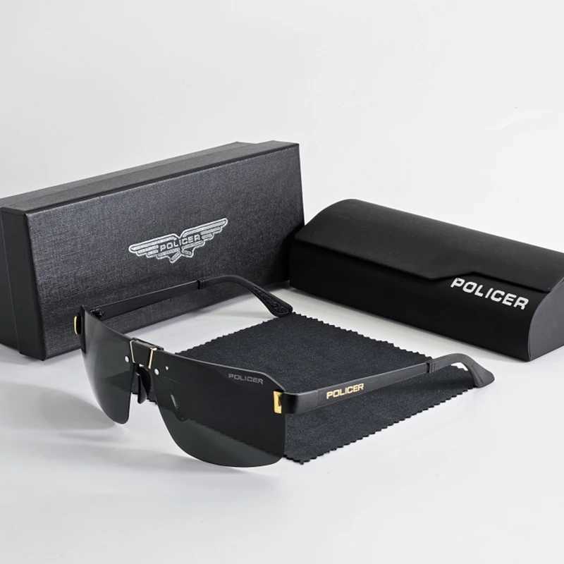 Policer Sunglasses Polarized for Men Classic Sun GlassesHigh Quality Luxury brands Eyewears Pilot Goggle UV 400 Protection 8812 W250222