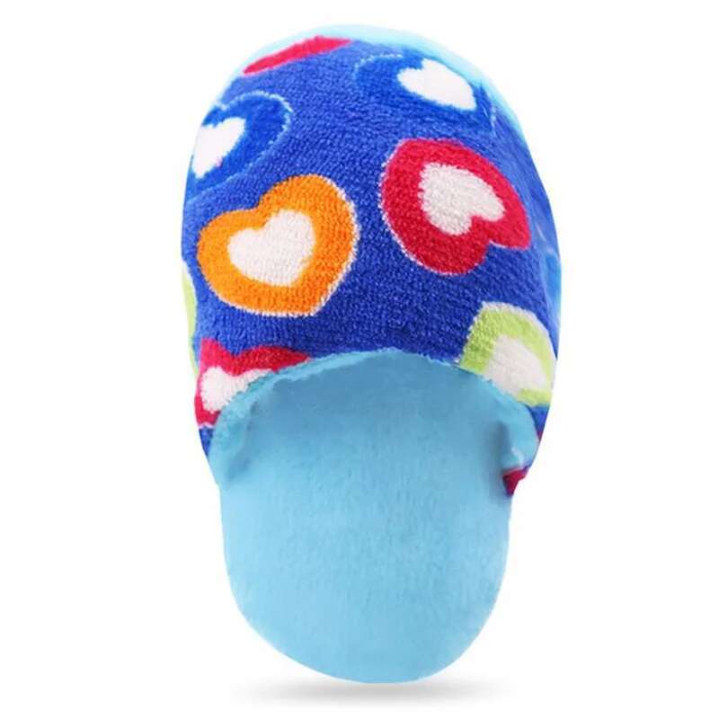 Pet Squeaker Plush Slipper Shaped Puppy Sound Chew Play Toys for Cats Funny Dog Products Outdoor Training Toy