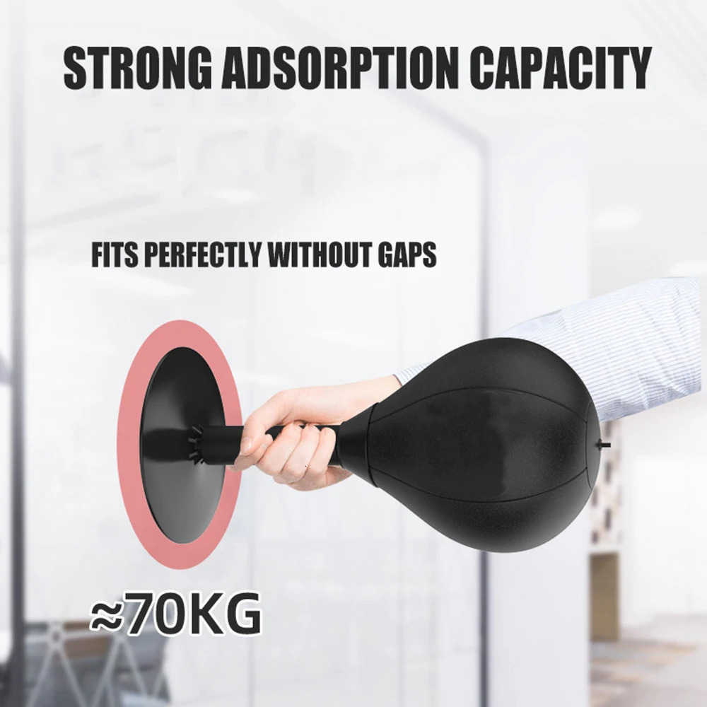 Stress Relief Boxing Bag Suction Cup Base Speed Ball Inflatable Foam Spring Fighting Speed Reflex Training Fitness Equipment 250221