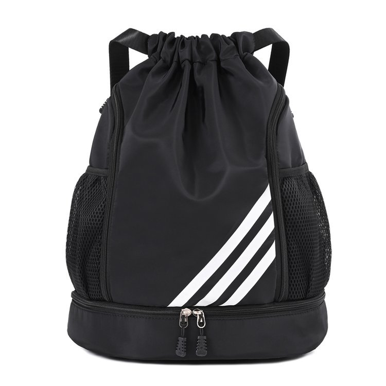Outdoor solid color lightweight wet and dry separation hiking backpack