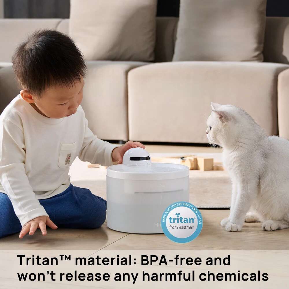 Cat Fountain 70mai Wireless Automatic Water Dispenser for Dog Cordless Pet Drinker with data analysis