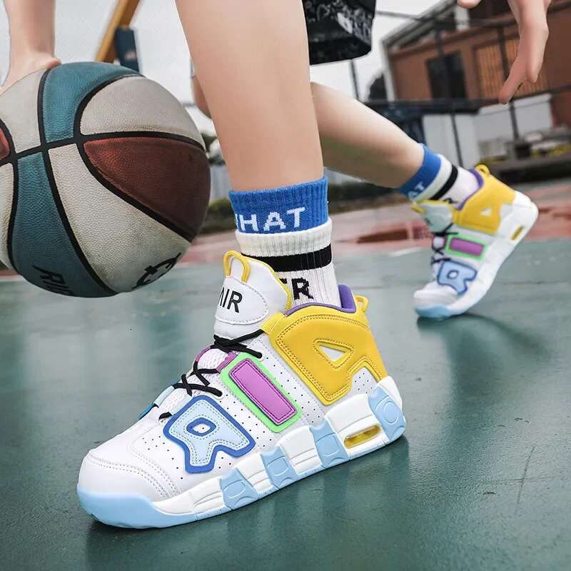 Women Baske tball Fashion Platform Sports Shoes High Top Air Cushioned Casual Sneakers Men atillas De Dep orte