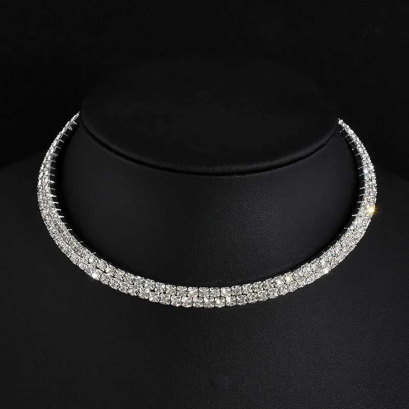 Rhinestone Choker Necklaces Torques Collar Women Statement Jewelry Girl Imitation Pearls Necklace 5 Styles XJ250708