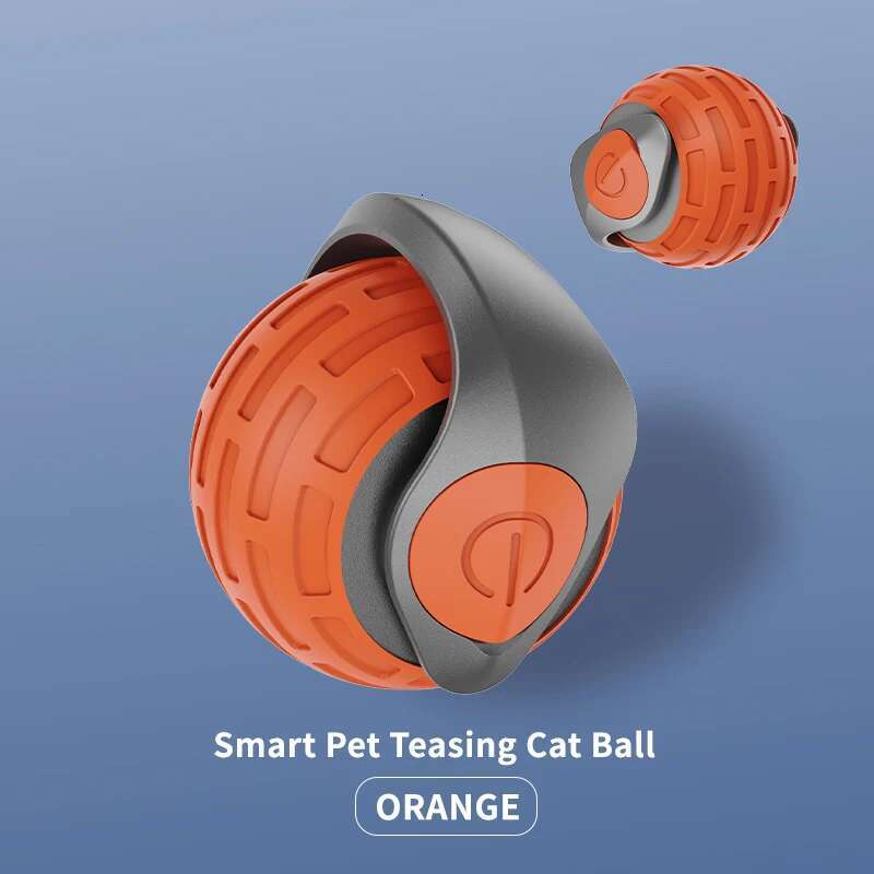 New Interactive Auto Electric Rolg Ball Toys for Kitty Pet Smart Automatic Teaser USB Rechargeable Cat Toy