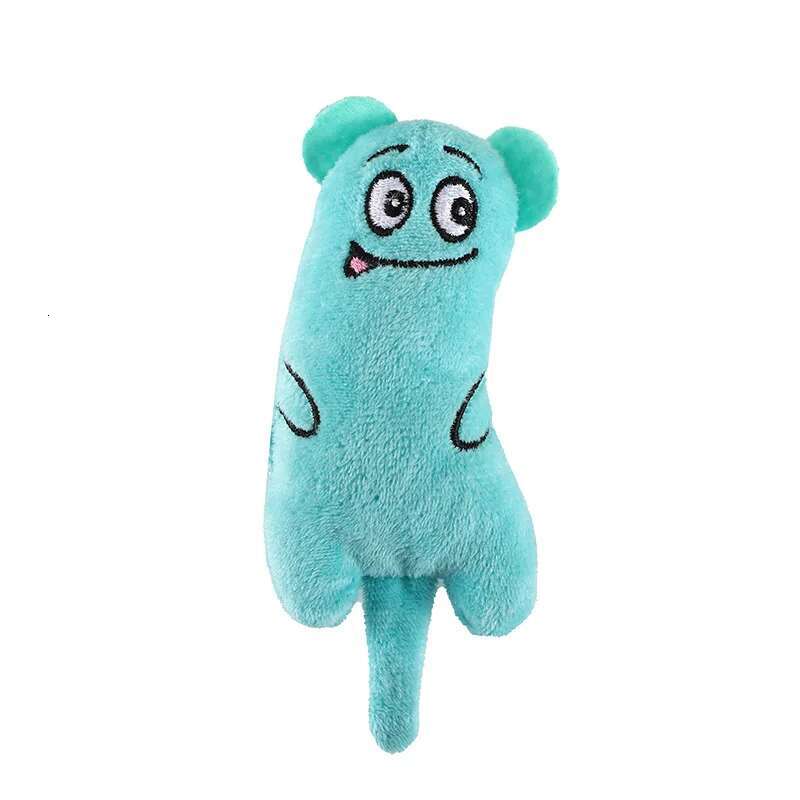 Cute Funny Interactive Plush Cat Mini Teeth Grinding Caip Toys Kitten Chewing Squeaky Toy Pets Accessories