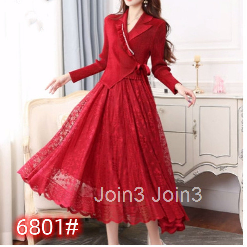 pleated autumn and winter new dress large skirt medium long style elegant long skirt