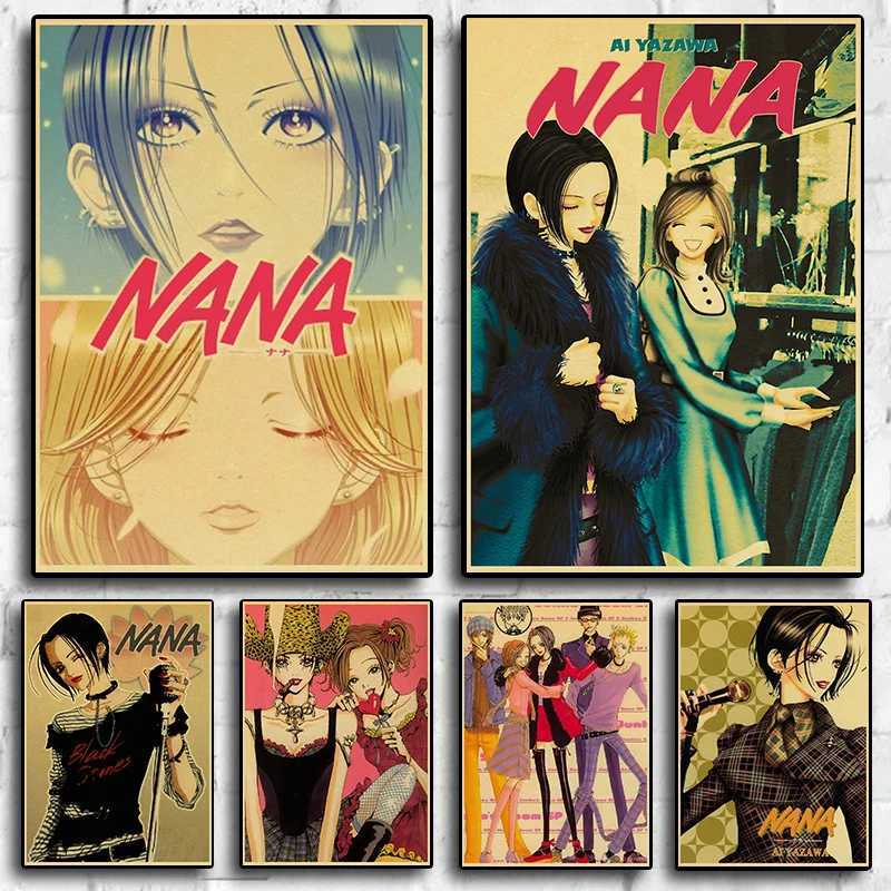 Japan Anime NANA Character Posters Living Ro Bar Cafe Quality Canvas Vintage Style Cics Painting Art He Wall Decor Picture Y250218