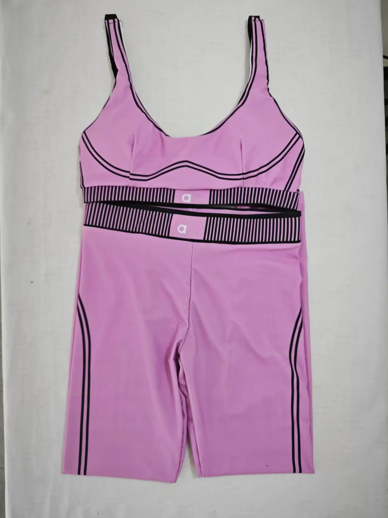 A45 Womens Yoga Outfit Suits Vest Sleeveless Tops Pants Trousers Close-Fitting Sport Gym Running Long Pant Elastic High Waist Sportwear