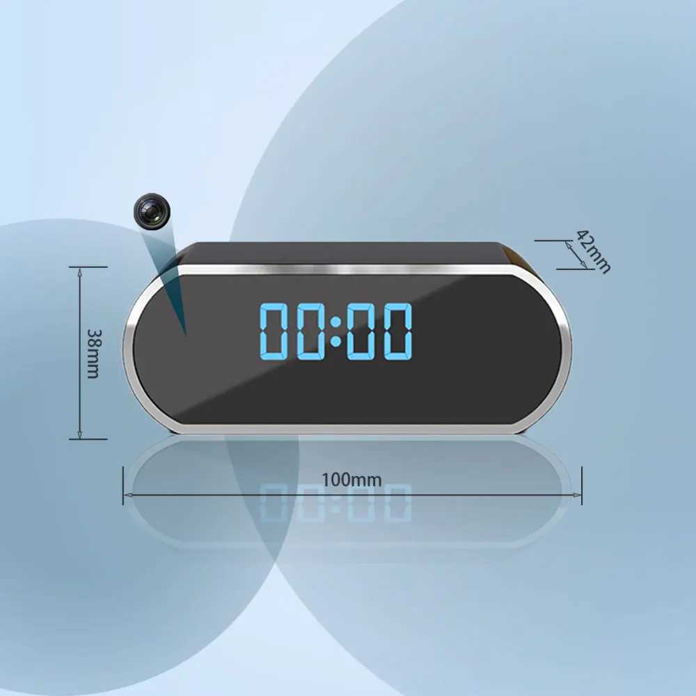 4K WiFi Fl HD Clock Camera with Motion Detection Night Vision Function Suitable for He and Off Surveillance Z250222