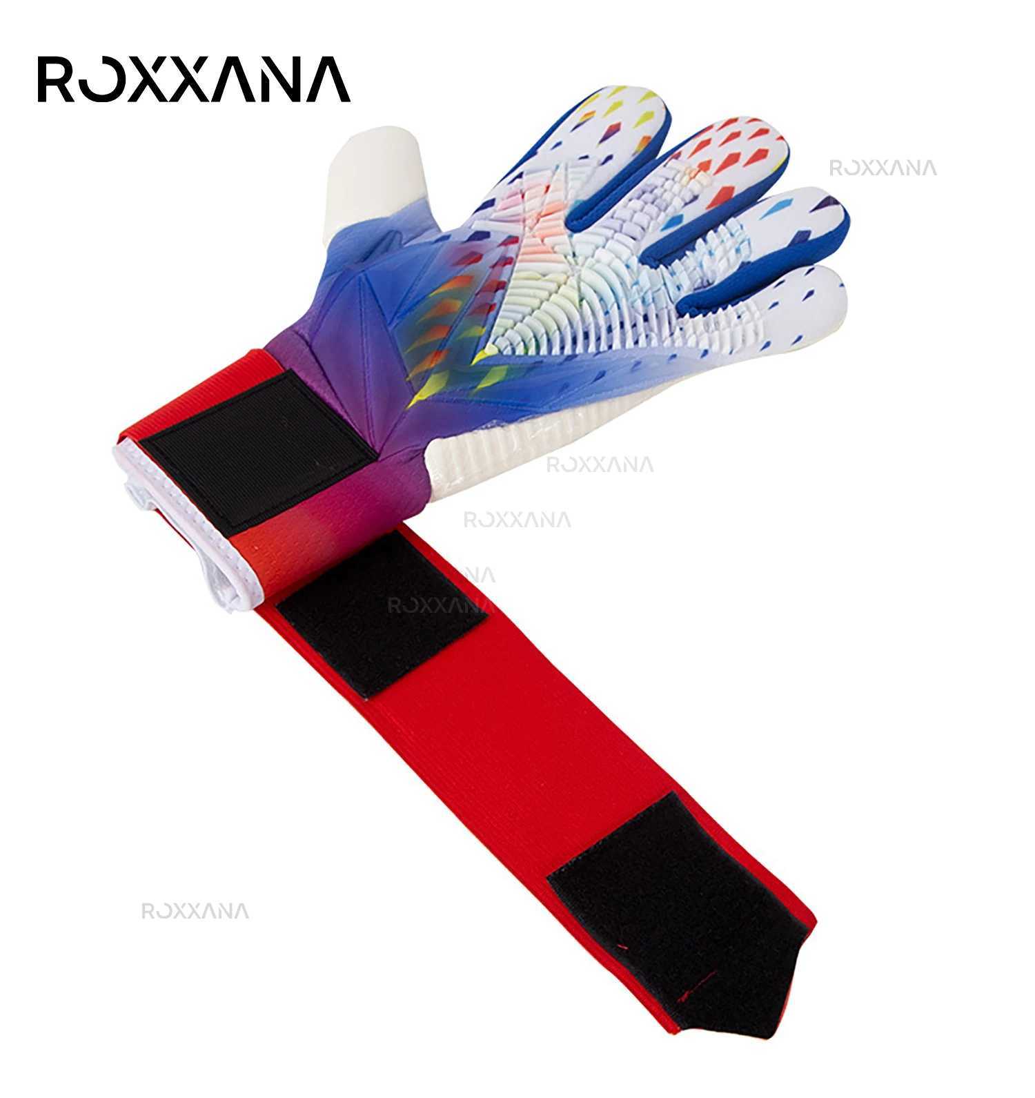 ROXXANA Goalkeeper Gloves Men Women Kids Soccer Goalie Gloves Non-slip Thicken Latex Breathab Soccer Goalie GlovesXJ250221