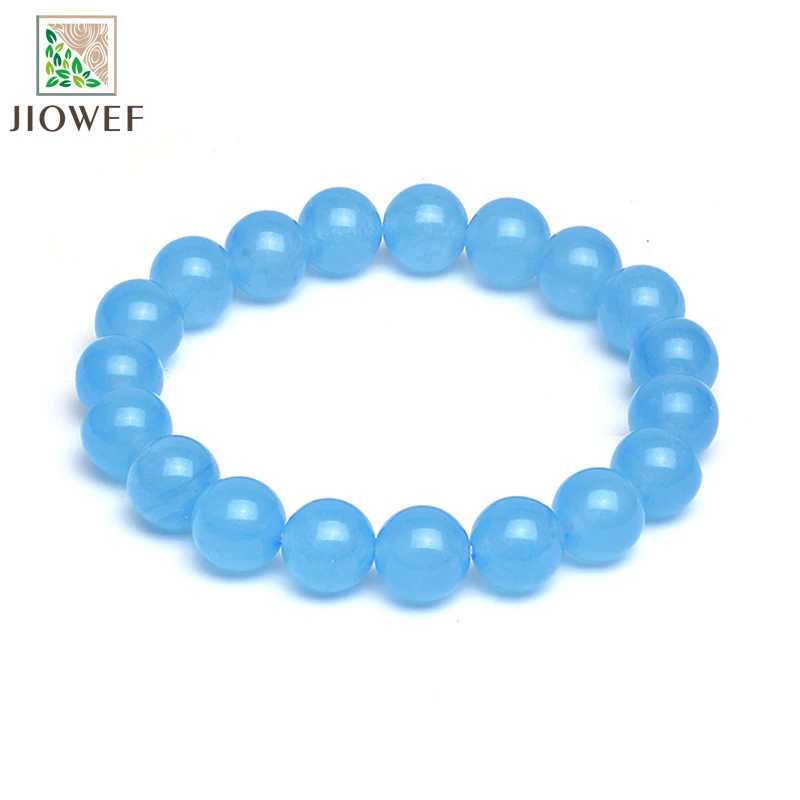 Light Blue Quartzite Bracelets Homme Quartz Lava Tiger Eye Bracelet Made of Natural Stone Jewelry for Women Gifts 6/8/10/12mm W250221