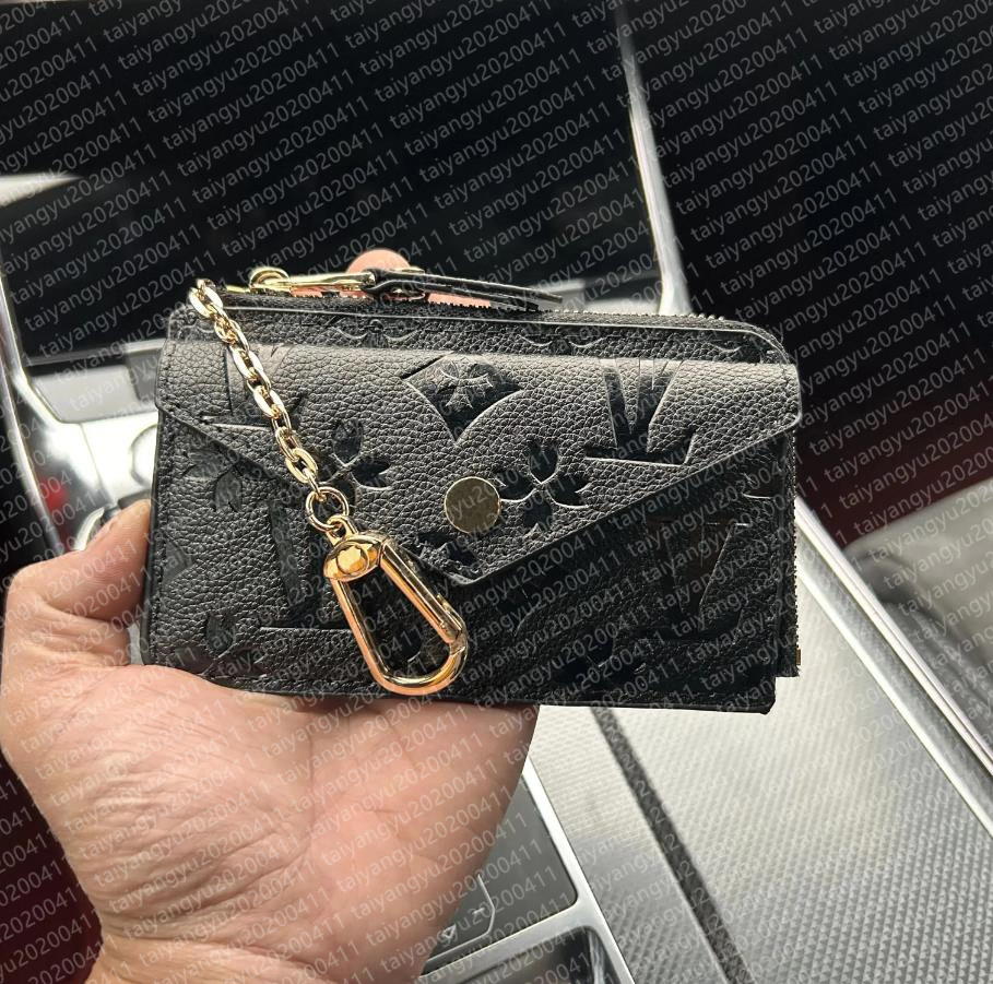 Top WALLET CARD HOLDER RECTO VERSO Designer Fashion Women Mini Zippy Organizer Wallet Coin Purse Bag Belt Charm Key Pouch Pochette Accessoires box