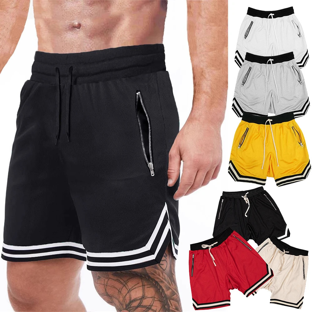 Mens Sports Basketball Shorts Mesh Quick Dry Gym for Summer Fitness Joggers Casual Breathable Short Pants Scanties Male 250218
