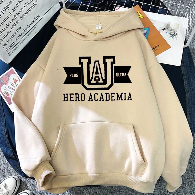 Harajuku Anime Manga UA My Hero Academia Hoodies Sweatshirt Men Long Sleeve Streetwear Women Patchwork Winter Sweatshirts 250221