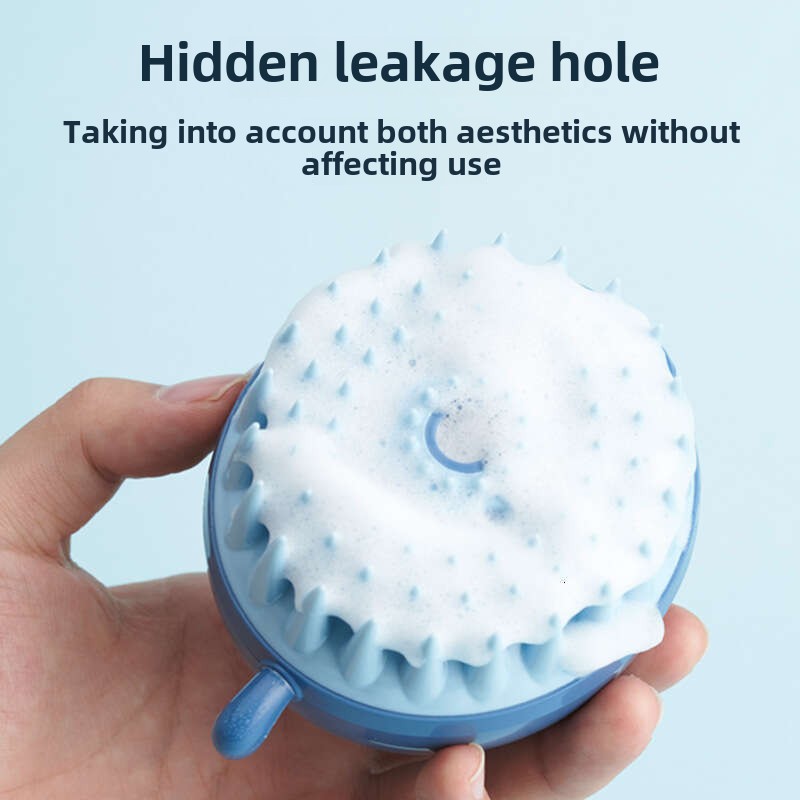 Cute Pet Pufferfish-inspired Dry and Wet Dual-function Brush: Ideal for Cleaning Dogs and Bathing Cats