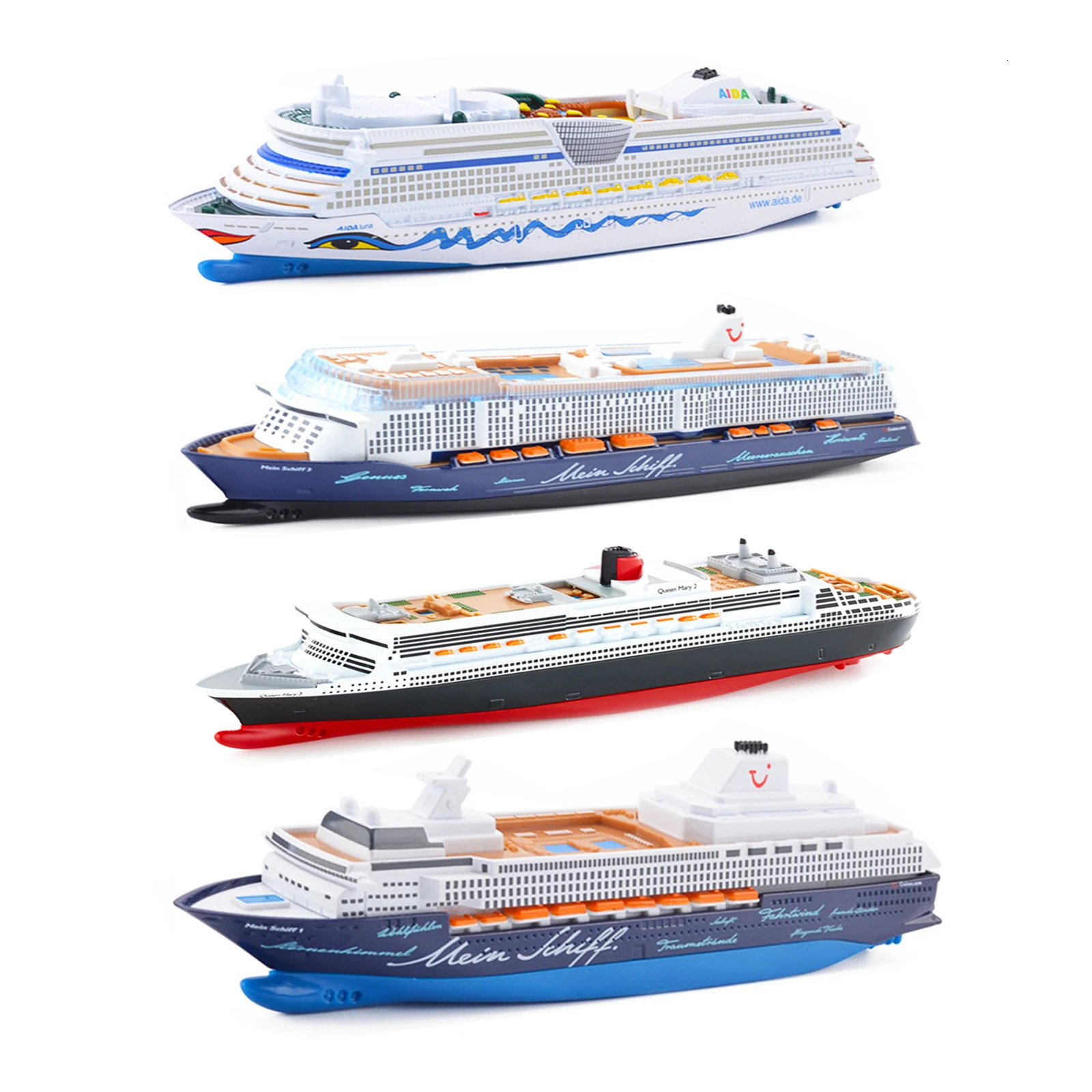 1/1400 scale AIDAdiva Mein Schiff Queen Mary Cruise Titanic cruise model ocean liner toy boys alloy Ship metal Boat gift display 250221