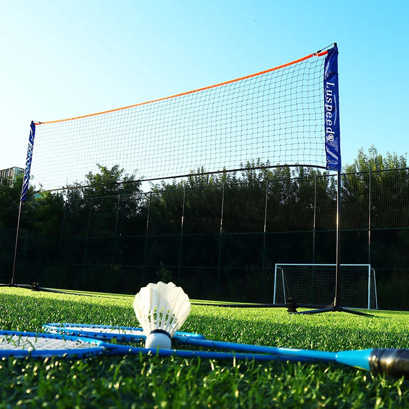 Portable Folding Standard Professional Badminton Net Indoor Outdoor Sports Volleyball Tennis Training Square Nets Mesh 250221