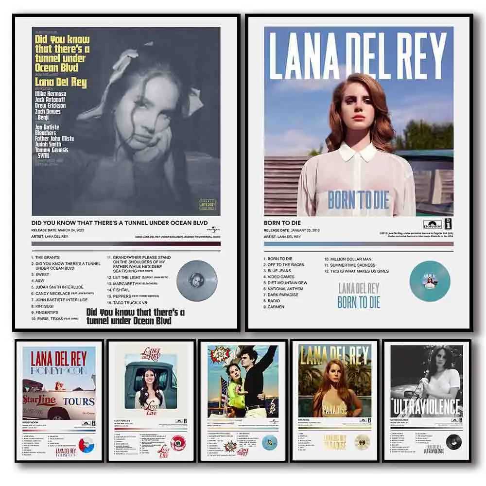 Lizzy Grant Album Poster Aesthetics Born from Death Rap Singer Hip Hop Canvas Wall Art ral Ro Decorative Gifts Y250218