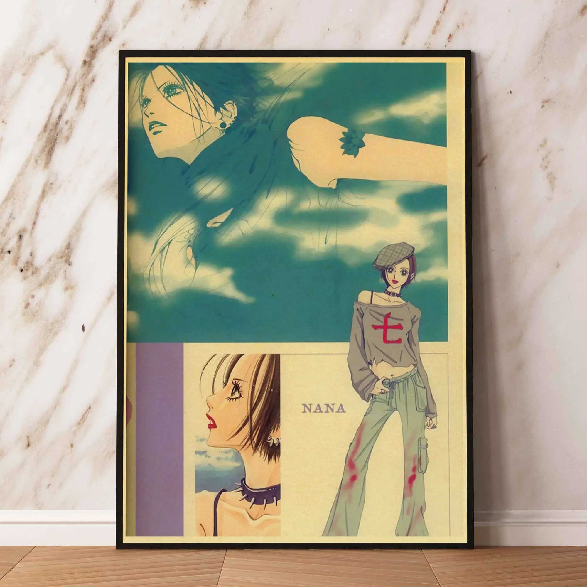 Japan Anime NANA Character Posters Living Ro Bar Cafe Quality Canvas Vintage Style Cics Painting Art He Wall Decor Picture Y250218