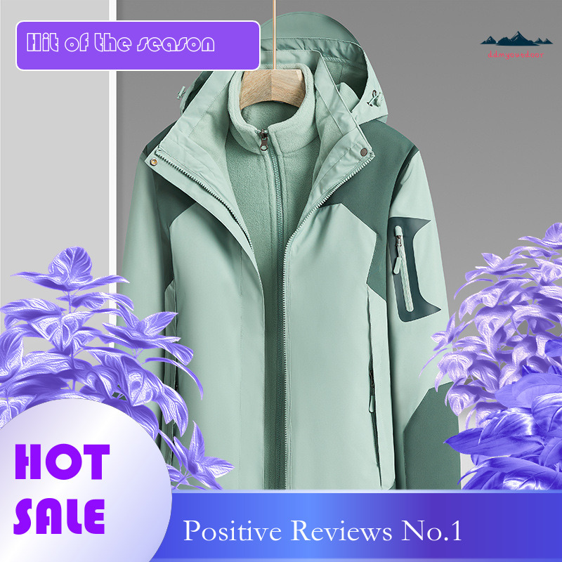 Ddmyoutdoor Outdoor Mountain Style Assault Three In One Couples Detachable Fleece Inner Tank Hiking Suit Jacket For Both Men And Women Jackets