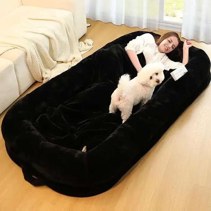 Bed for Adults, 71" Long Human Size Dog Bed, Removable Cover, Washable, Waterproof, Orthopedic Design