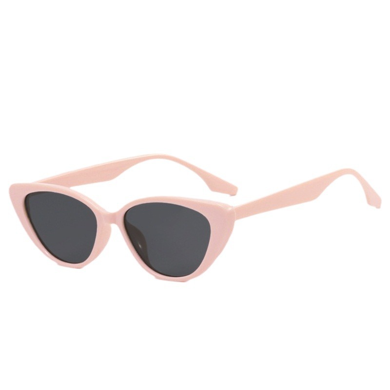 Pink cat eye sunglasses, women's brown summer style new sunglasses, men's sun protection, internet famous retro trendy fashion