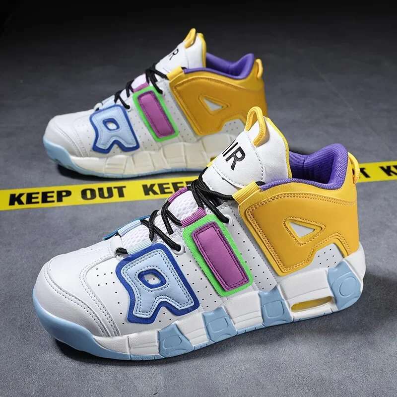 Women Baske tball Fashion Platform Sports Shoes High Top Air Cushioned Casual Sneakers Men atillas De Dep orte