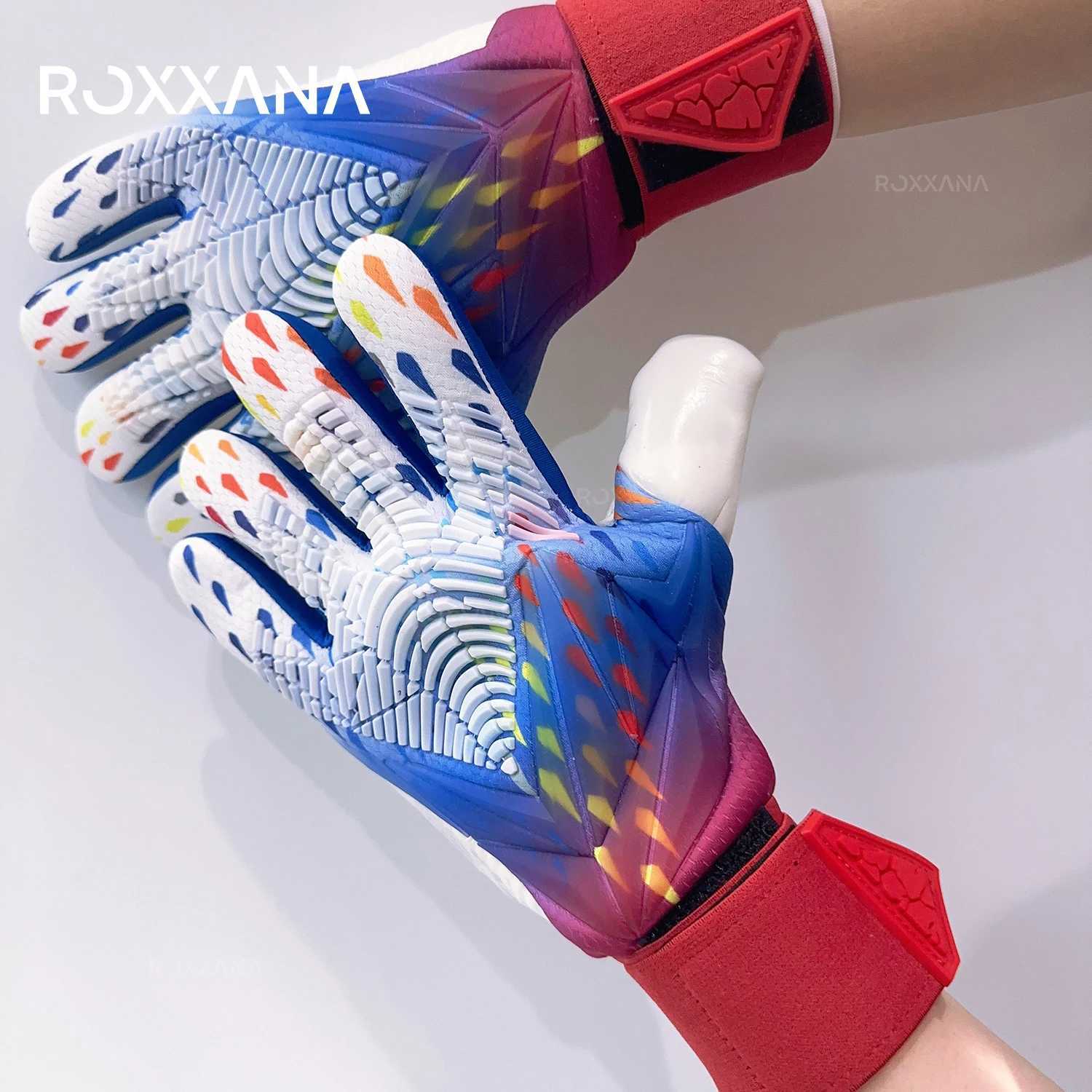 ROXXANA Goalkeeper Gloves Men Women Kids Soccer Goalie Gloves Non-slip Thicken Latex Breathab Soccer Goalie GlovesXJ250221