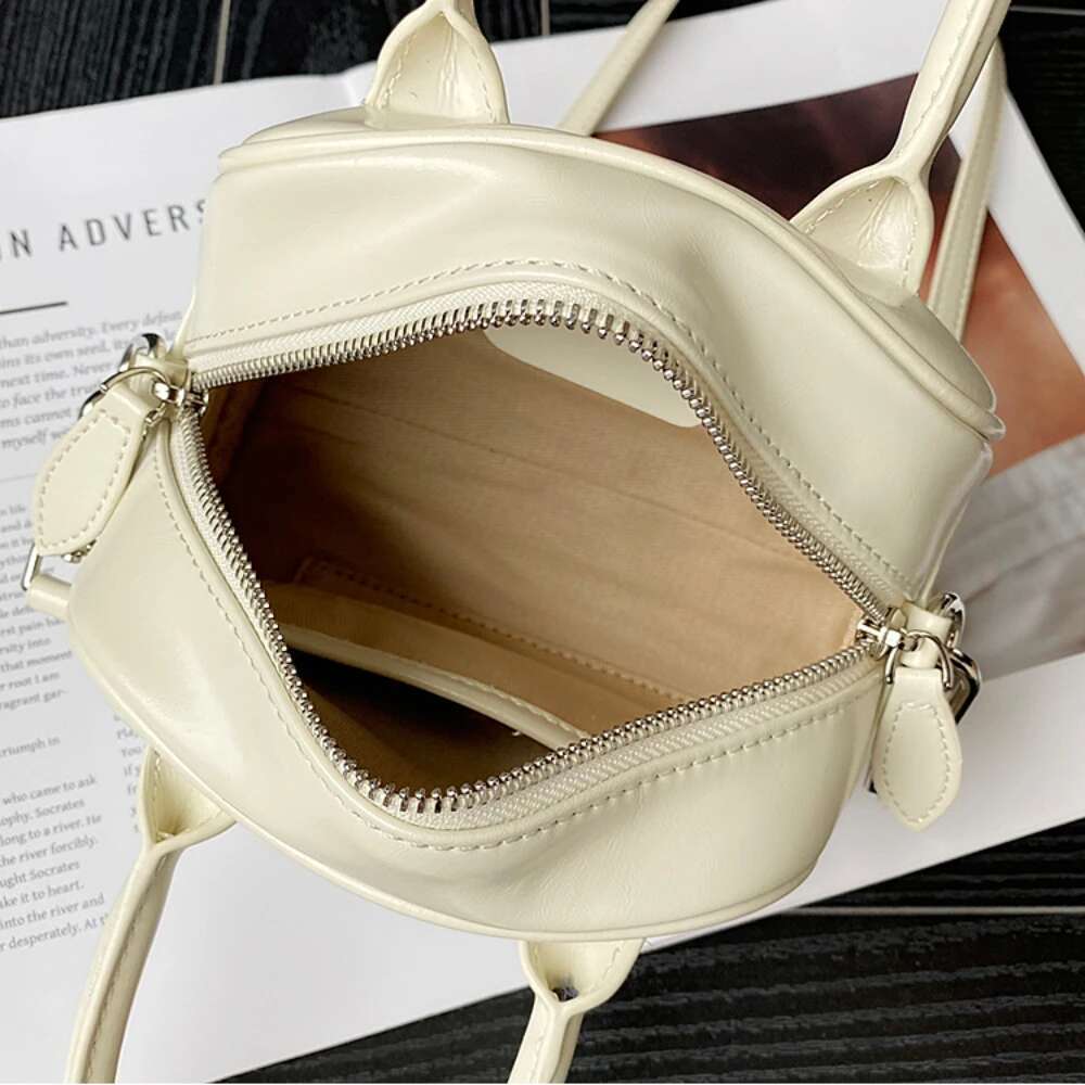 2024 New Metallic Design Gold Sier Small Boston Tote Shiny Cowhide Leather Women Shoulder Crossbody Bag 2 Straps Daily Handbag