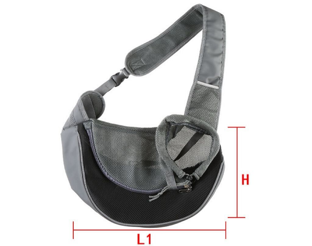 1 Dog Outing Backpack, Dog Carrier, Breathable Mesh Travel Crossbody Bag for Outdoorsy Puppies and Cats Hiking and Camping