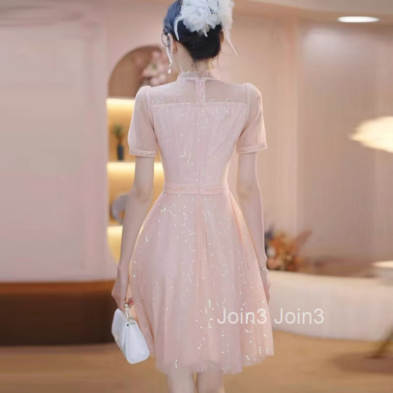 new womens clothing temperament mesh fairy character appears thin and tall dress