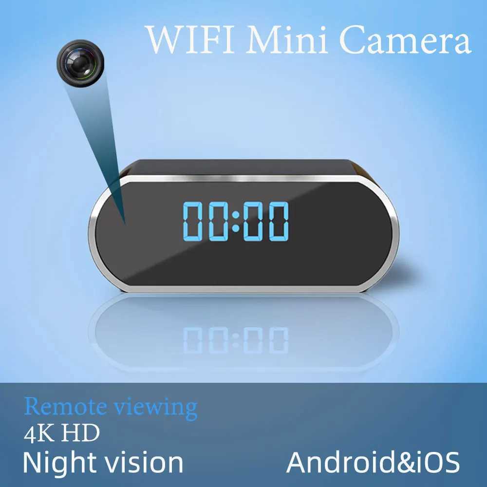 4K WiFi Fl HD Clock Camera with Motion Detection Night Vision Function Suitable for He and Off Surveillance Z250222