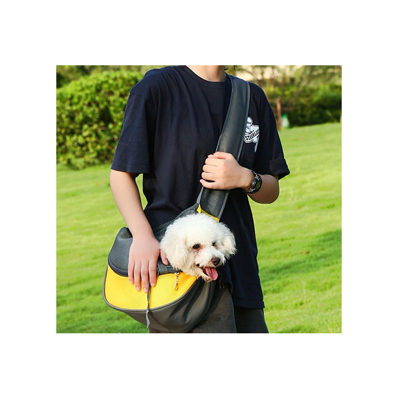 1 Dog Outing Backpack, Dog Carrier, Breathable Mesh Travel Crossbody Bag for Outdoorsy Puppies and Cats Hiking and Camping