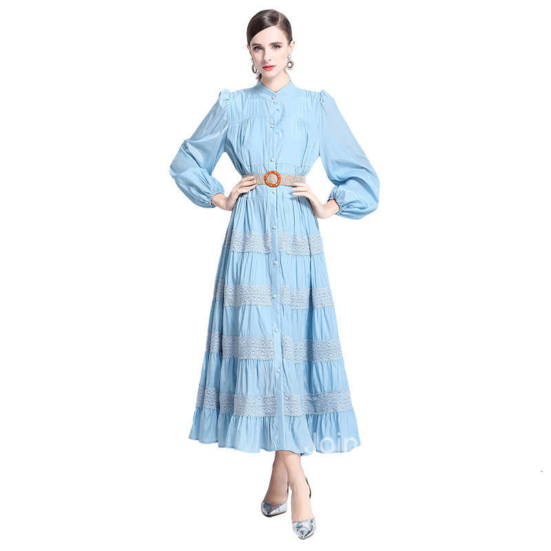 Spring New Product Water soluble Lace Splicing Large Pendulum Connecting Clothes