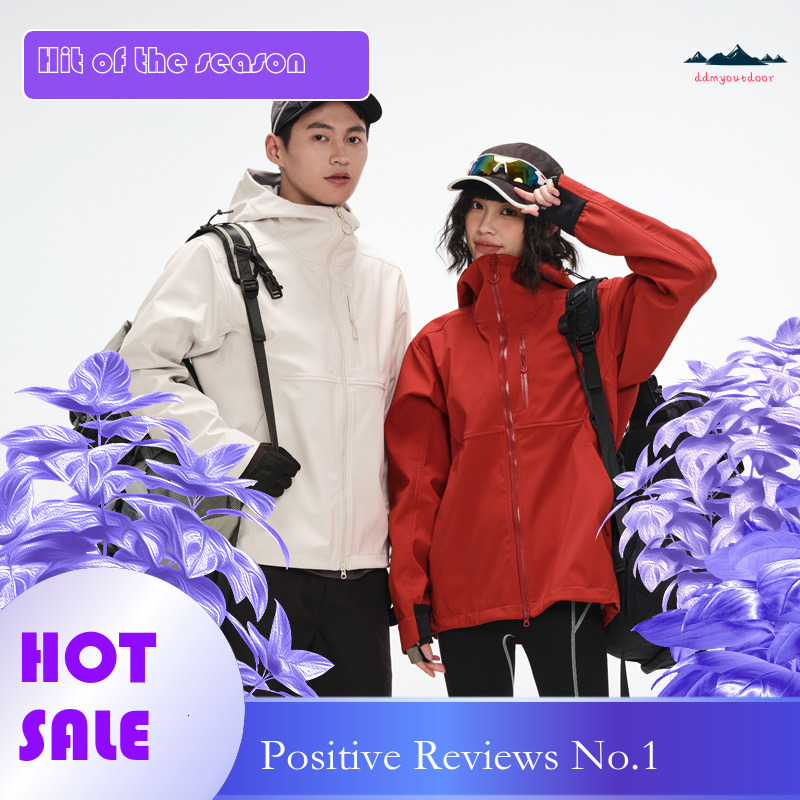 Ddmyoutdoor New Outdoor Mountain Style For Couples Waterproof And Windproof Mountaineering Suit Single Flush Soft Shell Jacket Women S Assault Suit Ja